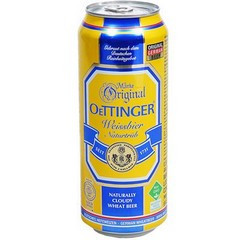 Oettinger Weisebier 4.9% - světlé pšeničné pivo - Německo - plech - 0.5L