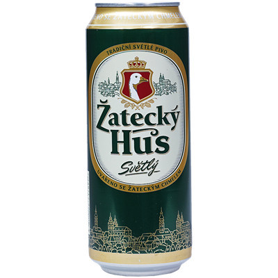 Žatecký Hus- světlý ležák 5.0% - plech - 0.5L