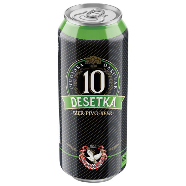 Desetka 4.0% - světlé výčepní - Chorvatsko - plech - 0.5L