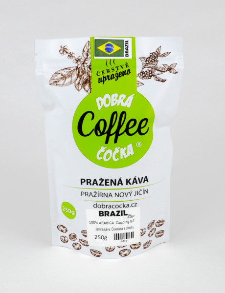 Káva - BRAZIL STAR - pražírna Dobrá Čočka - 250g