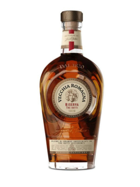 Brandy Vecchia Romagna Tre Botti Riserva 40.8% - Itálie - 0,7L