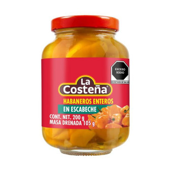 Habanero celé papričky En Escabeche - La costeňa - 200g