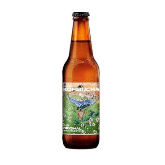 Kombucha original  Prager's - nealkoholický nápoj sycený s probiotiky - láhev 0.33L