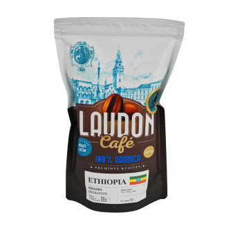 Káva - ETHIOPIA -  Laudon café - Sidamo- BEZKOFEIN - pražírna Dobrá Čočka - 500g