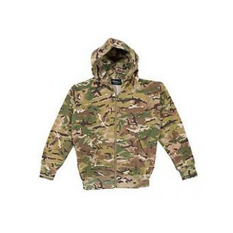 Mikina dětská fleece s kapucí DPM Woodland VB Kombat