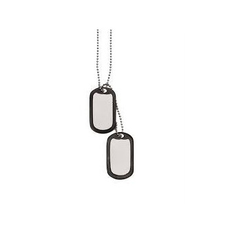 Známky US DOG TAGS stříbrné kompletní