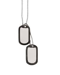 Známky US DOG TAGS stříbrné kompletní