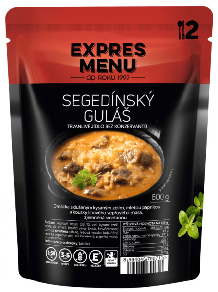 Expres Menu segedinský guláš - 2 porce - 600g