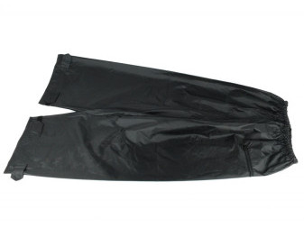 Kalhoty do deště, černé, polyester+PVC