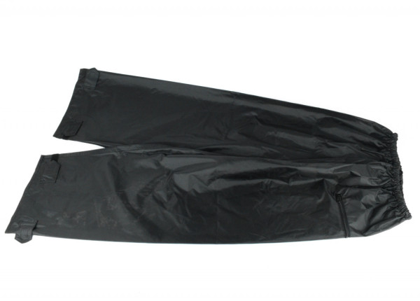 Kalhoty do deště, černé, polyester+PVC