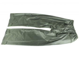 Kalhoty do deště, olivové, polyester+PVC