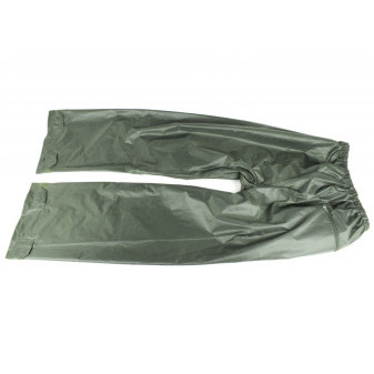 Kalhoty do deště, olivové, polyester+PVC