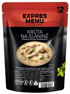 Jídlo trvanlivé- krůta na slanině - 2 porce - 600g