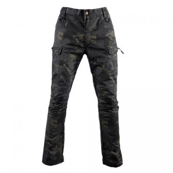 Kalhoty maskáčové, taktické, multicam black, S, Smilodon