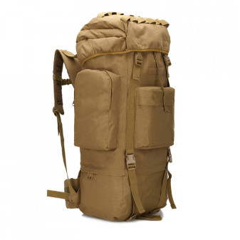 Krosna - batoh 65 l, khaki, 32x20x75cm, Smilodon