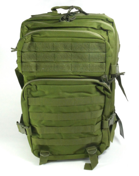 Batoh maskáčový, army zelená, 30*27*56cm, objem 40L, Smilodon