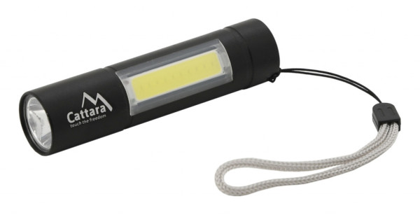 Svítilna kapesní LED 120lm ZOOM nabíjecí černá