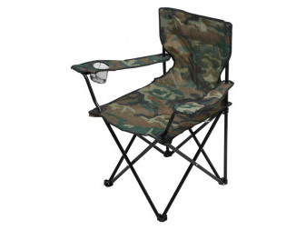 Židle kempingová skládací BARI ARMY 49x39x84 cm