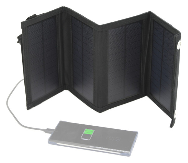 Nabíječka solární rozkládací 10W 44x16,5cm, USB kabel (není součástí balení)