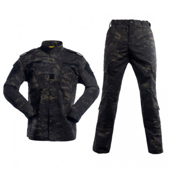 Souprava maskáčová s bundou se stojáčkem (ACU), multicam black, XS, Smilodon