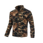 Mikina Fleece 350g camo/černá vyztužená - L