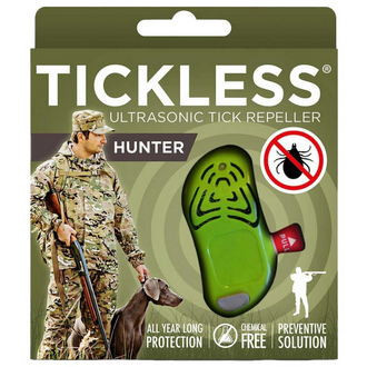 Odpuzovač ultrazvukový na klíšťata Tickles Hunter pro lovce - zelený