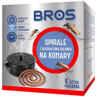 Odpuzovač - Spirály proti komárům Bros s krytem - 6 ks