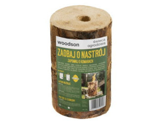 Svíčka dřevěná zahradní Woodson Citronella 20cm/15cm