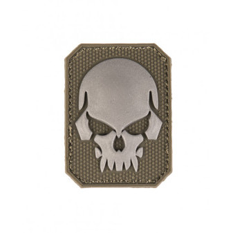 Nášivka 3D SKULL PVC M.KLETT SM, 5.5*4cm